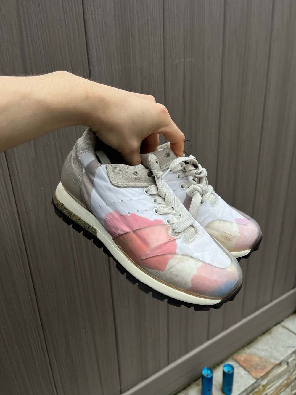 Acne Studios Watercolor Print Sneakers Size EU:6 women’s colorblock pattern
